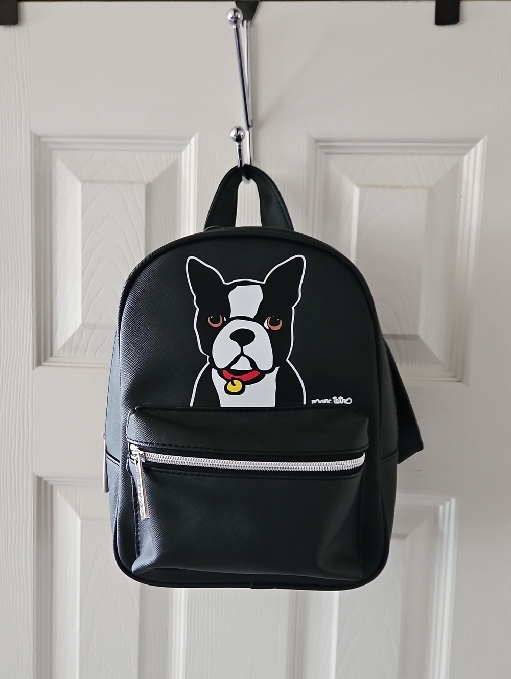 Marc Tetro, Boston Terrier, Black, Midsized Backpack, NWOT (10x8x4 Approx)